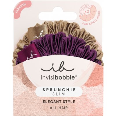 Ozdobné spirálové gumičky Invisibobble Sprunchie Slim The Snuggle Is Real - 2 ks – Zboží Dáma