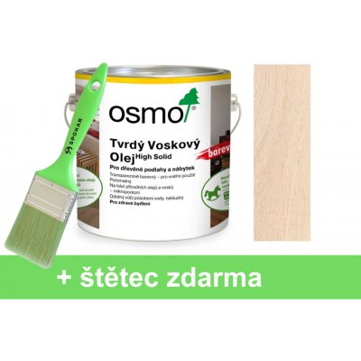 Osmo 3040 tvrdý voskový olej 2,5 l transparentně bílý – Zboží Mobilmania