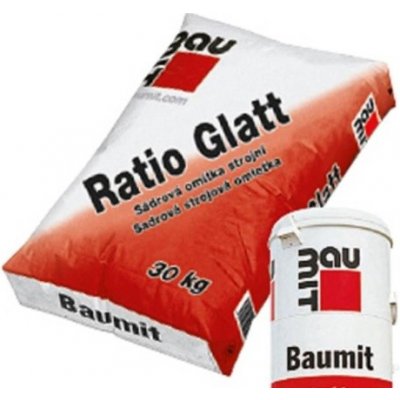 Omítka sádrová strojově zpracovatelná Baumit Ratio Glatt – 30 kg – HobbyKompas.cz