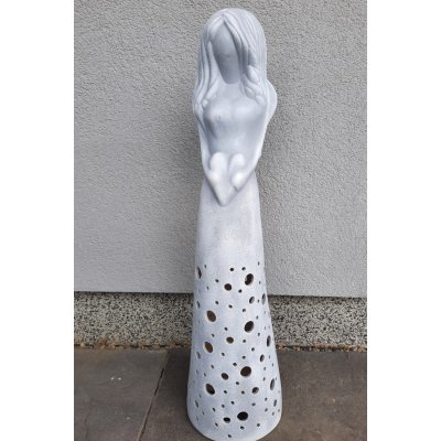Michal Vojta Anděl velký šedý dírky 63 cm – Zboží Dáma