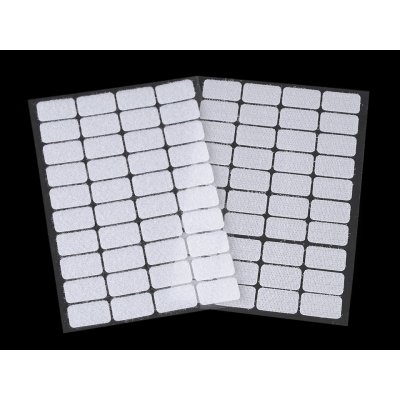 Suchý zip samolepící obdélník 15x25 mm Barva: 1 biela – Hledejceny.cz
