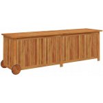 zahrada-XL box s kolečky 150 x 50 x 58 cm masivní akácie – Hledejceny.cz