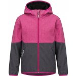 Fantom dětská softshellová bunda šedý melír s růžovým melírem – Sleviste.cz