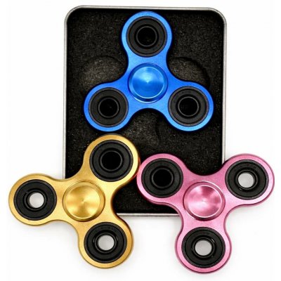 Sada kovový Fidget Spinner 3 ks – Zboží Dáma