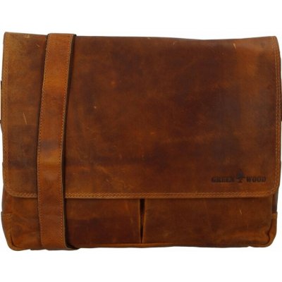 Green Wood Luxusní pánská kožená taška Entonio camel – Zboží Dáma