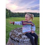 Dětský svetr Ananea z vlny alpaky bílá – Zboží Dáma