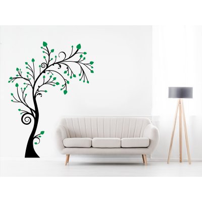 Nalepte.cz samolepka na zeď Barevný strom, rozměry 40 x 54 cm – Zboží Dáma