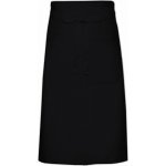 Link Kitchen Wear Kuchařská zástěra s kapsou keprová Černá – Hledejceny.cz