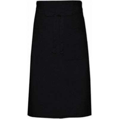 Link Kitchen Wear Kuchařská zástěra s kapsou keprová Černá – Hledejceny.cz