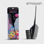 Framar Emperor Color Brush oboustranný štětec s hřebenem černý – Zboží Dáma