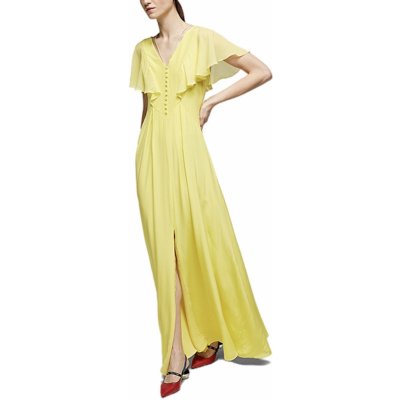 Karl Lagerfeld hedvábné šaty žluté – Zboží Mobilmania