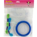 Vyšívání vyšívací rámeček 3 předlohy 2 příze v sáčku 24x26x1cm – Zboží Dáma