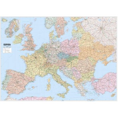 Evropa - politické rozdělení -A0 -1:3 600 000 - nástěnná mapa /ZES/ – Hledejceny.cz