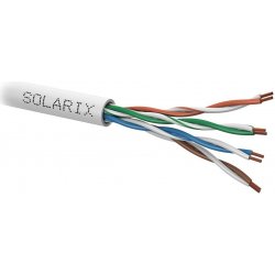 Solarix SXKL-5E-UTP-PVC-GY UTP, Cat5E, licna, PVC, metráž, šedý