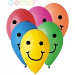 GEMAR Balónek nafukovací 26cm Pastelový potisk SMILE různé barvy – Hledejceny.cz