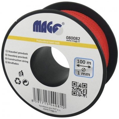 MAGG Stavební provázek 1/100m - červený 080082 | Zboží Auto