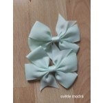 Zdobené skřipce do vlasů - mašle Barva: světle modrá – Zboží Dáma