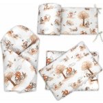 Baby Nellys 3D Mantinel s povlečením + zavinovačka Liška béžová bílá 120 x 90 cm – Hledejceny.cz