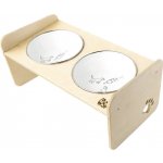 Stojan na misky pro psy Dogbar RACIO M pro malá i velká plemena 2x 700 ml miska 44 x 25 x 22 cm – Hledejceny.cz