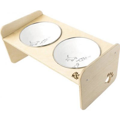Stojan na misky pro psy Dogbar RACIO M pro malá i velká plemena 2x 700 ml miska 44 x 25 x 22 cm – Hledejceny.cz