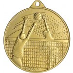 Designová kovová medaile Volejbal Zlatá 4,5 cm – Zboží Dáma