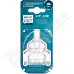 Philips Avent Dudlík Anti-colic/Classic+ 2 pomalý průtok 2 ks Bílá – Zboží Dáma