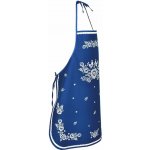 Forbyt kuchyňská zástěra FOLK podklad modrý 64x76cm – Sleviste.cz