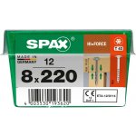 SPAX Vrut 8x220, HI.FORCE, talířová hlava, T-STAR plus, WIROX, 12 ks (L) – Hledejceny.cz