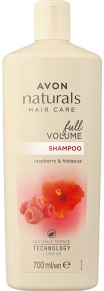 Avon Naturals Volumizing Shampoo s malinou a ibiškem 700 ml