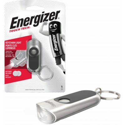 Přívěsek na klíče LED světlo na klíče Energizer Touch-Tech E301371500 20 lm nerezová ocel černá – Zbozi.Blesk.cz