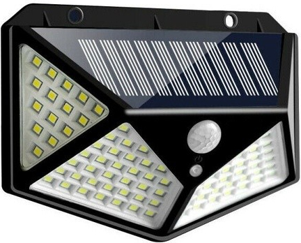 Venkovní solární nástěnné světlo 100LED detektor pohybu