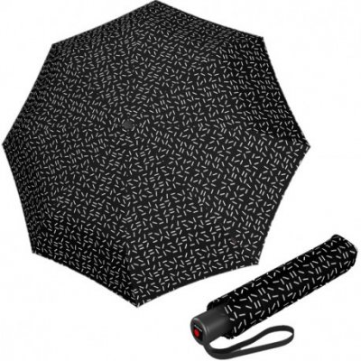 Knirps KNIRPS A.200 2DANCE BLACK - elegantní dámský plnoautomatický deštník