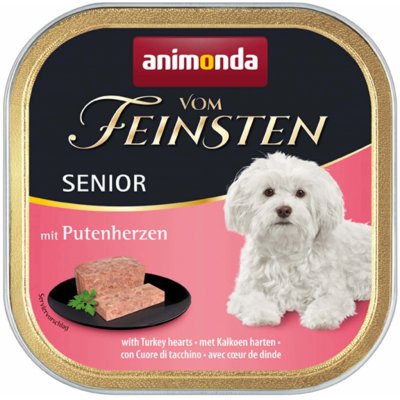Animonda Vom Feinsten Senior Dog krůtí srdce 22 x 150 g – Zboží Mobilmania