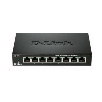 D-Link DES-108 8-port 10/100 Metal Housing Desktop Switch – Sleviste.cz
