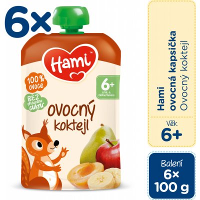 Hami Meruňka a banán 6 x 100 g – Zbozi.Blesk.cz