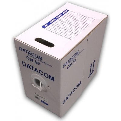 Datacom 12001 FTP, drát, CAT5E, PVC, Eca, 305m, bílý – Hledejceny.cz