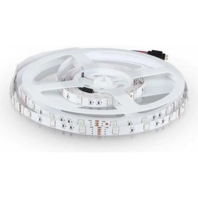 V-TAC LED pás do interiéru RGB 6W/m 500LM/m 12V 30LED/m IP20 – Hledejceny.cz