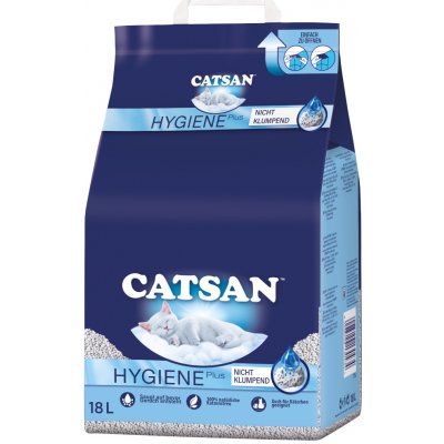 Catsan Hygiene Plus nehrudkující kočkolit 2 x 18 l – Hledejceny.cz