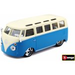 Bburago Plus Volkswagen Van Samba modrá bílá 1:32 – Sleviste.cz