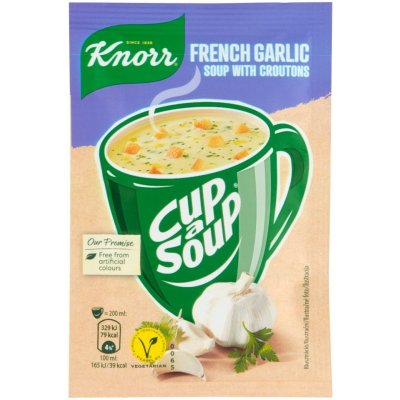 Knorr Cup a Soup Francouzská česneková instantní polévka s krutony 18g – Zbozi.Blesk.cz