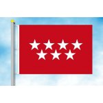 LIBEA, s.r.o. Madrid vlajka Rozměr: 150×225 cm, Uchycení: Karabiny na stožár – Hledejceny.cz