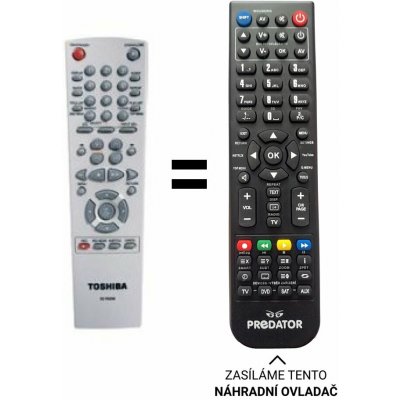 Dálkový ovladač Predátor Toshiba DVD-Rekorder DR-250 DR-255 – Hledejceny.cz
