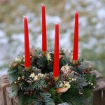 Balkonika Adventní věnec s hortenzií červený 30 cm – Hledejceny.cz
