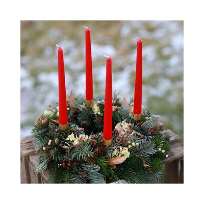 Balkonika Adventní věnec s hortenzií červený 30 cm – Hledejceny.cz