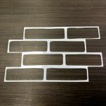 4Leaders Šablony na zeď vzor cihly 4 ks 25,3×43,1 cm – Sleviste.cz
