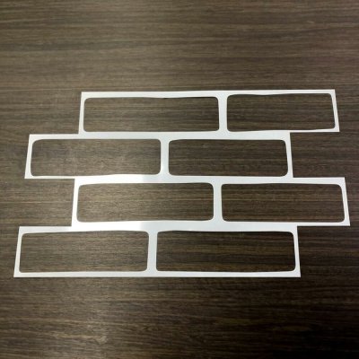 4Leaders Šablony na zeď vzor cihly 4 ks 25,3×43,1 cm – Sleviste.cz