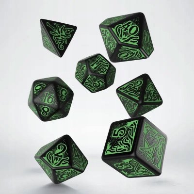 Q Workshop Call of Cthulhu: 7th Edition Dice Set black & green 7