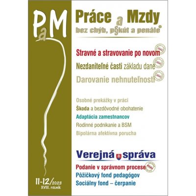 Práce a Mzdy č. 11-12 - Poradca s.r.o. – Zboží Mobilmania