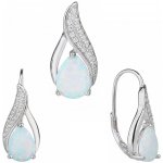 Bealio stříbrná souprava KAPKA bílý opál 03-09264-3704 – Hledejceny.cz