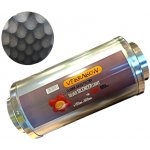 Tlumič hluku VF Silver kruhový kovový, příruba 100mm, délka 300 mm – Sleviste.cz